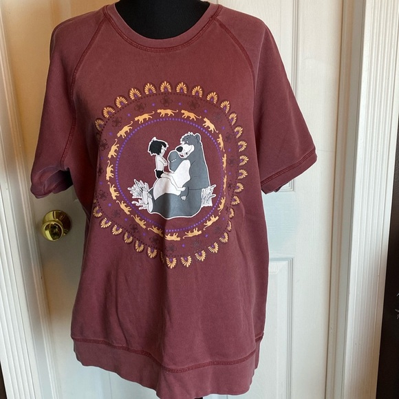DISNEY Jungle Book Short Sleeve Sweatshirt sz XL  NWT - Picture 1 of 6